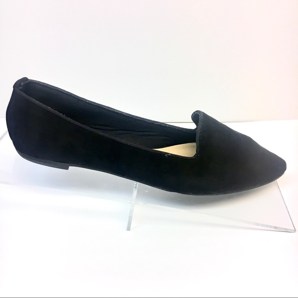 LAST FEW! Classic Black Loafer Flat w/ Pointed Toe